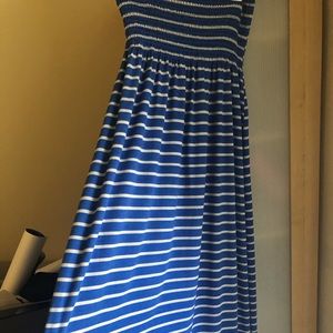 Strapless maxi dress